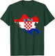 Kroatien , Kroatische Karte, Kroatien Shirts für Damen T-Shirt - T-Shirt | Forest