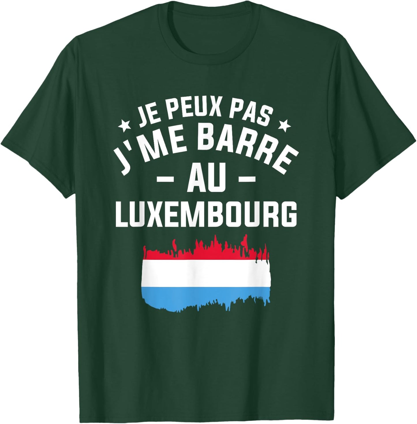 Je Peux Pas J'me Barre Au Luxembourg , Black, S T-Shirt - T-Shirt | Forest