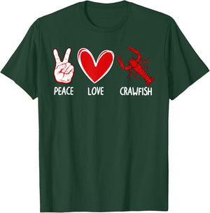 Funny Crawfish Art Women Kid Lobster Shellfish Lover T-Shirt - T-Shirt | Forest