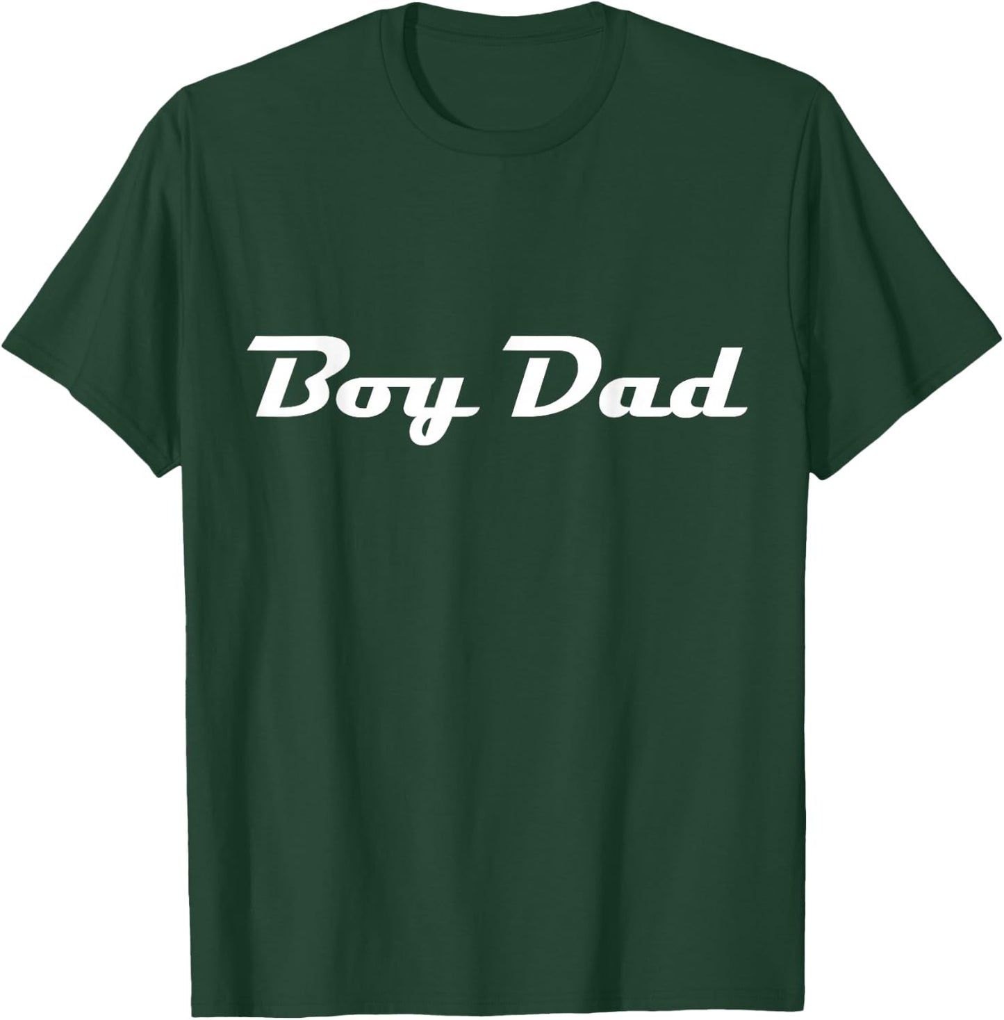 Boy Dad Classic Retro Lettering Father's Day Papa T-Shirt - T-Shirt | Forest