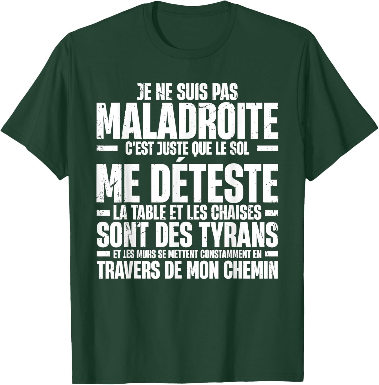 Funny Je Ne Suis Pas Awkward Funny Sarcastic , Black, S T-Shirt - T-Shirt | Forest