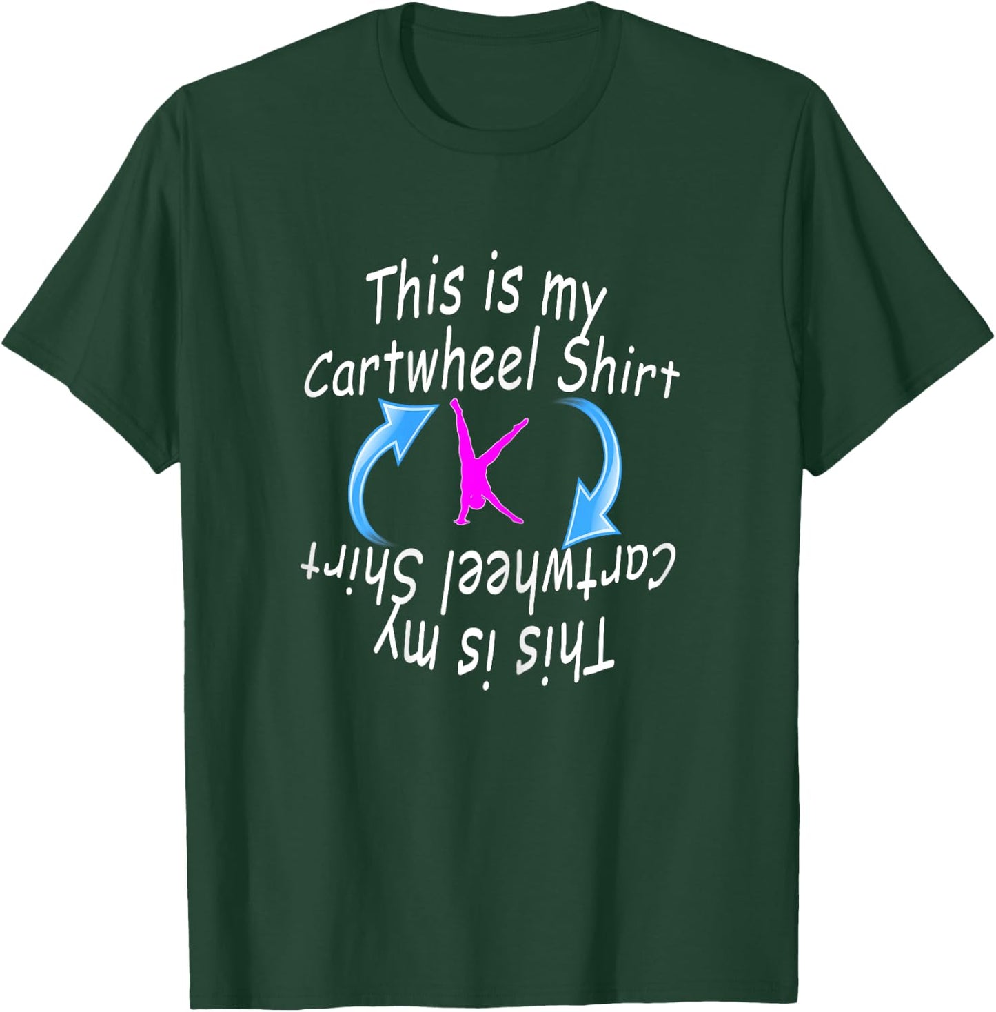 Girls Gymnastics This is My Cartwheel Fun Gift T-Shirt - T-Shirt | Forest