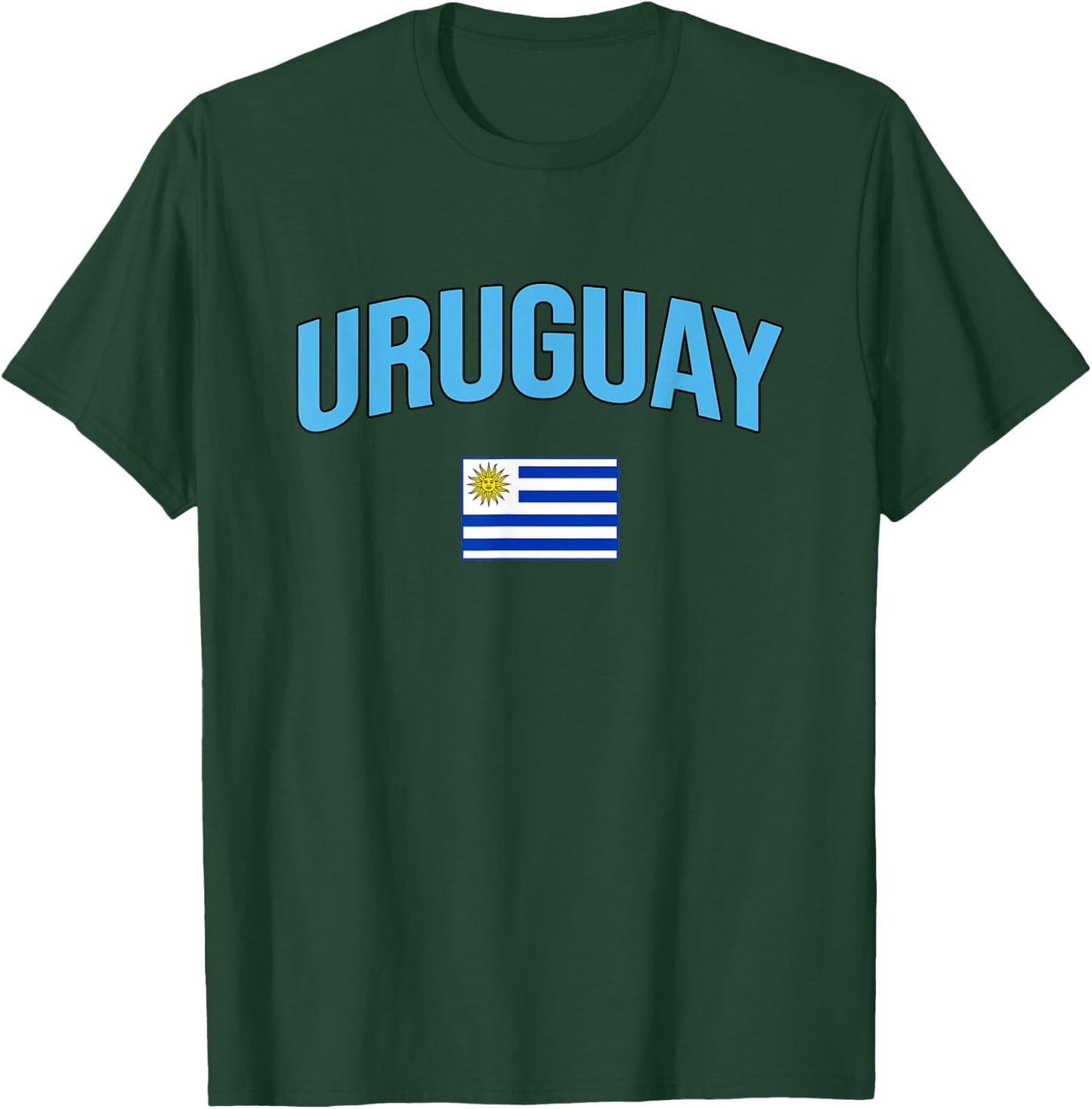 Uruguay - Flag of Uruguay - Throwback Design T-Shirt - T-Shirt | Forest