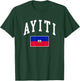 Ayiti Haitian Flag Haiti Retro Vintage Classic Graphic T-Shirt - T-Shirt | Forest