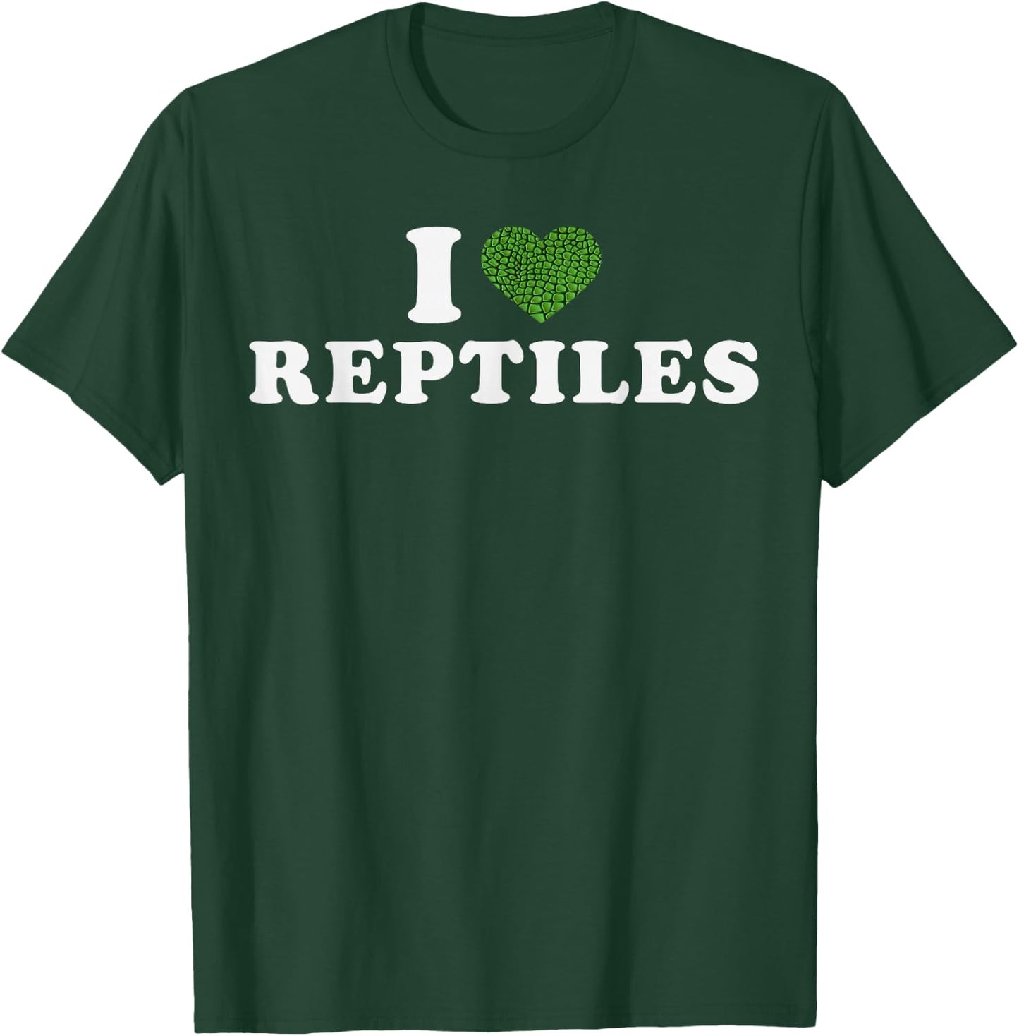I Heart Reptiles Love Reptile Lover Lizard T-Shirt - T-Shirt | Forest