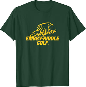 Embry-Riddle Aeronautical Eagles Golf Sports Fan T-Shirt - T-Shirt | Forest