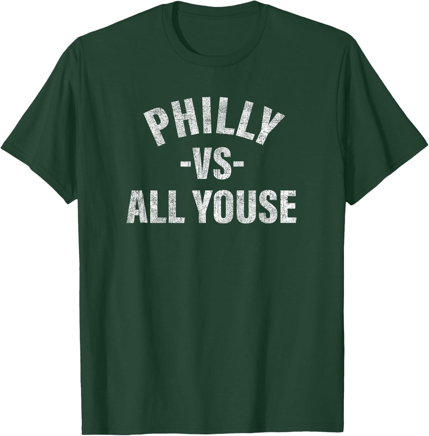 Vintage Philly vs All Youse Funny Philadelphia slang retro T-Shirt - T-Shirt | Forest