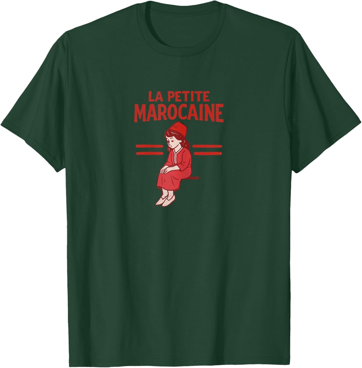 La Petite Marocain Moroccan Girl Gift Woman Morocco T-Shirt - T-Shirt | Forest