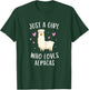 Just A Girl Who Loves Alpacas Funny Alpaca Gifts For Girls T-Shirt - T-Shirt | Forest
