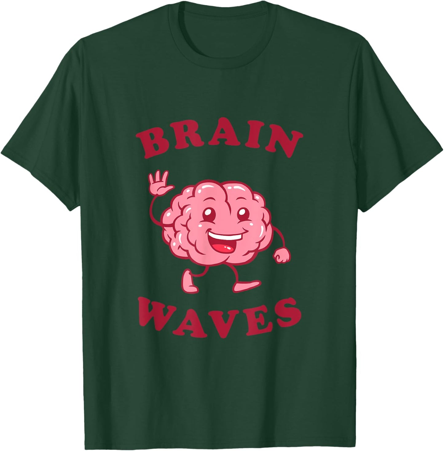 Brain Waves - Funny Science Biology T-Shirt - T-Shirt | Forest