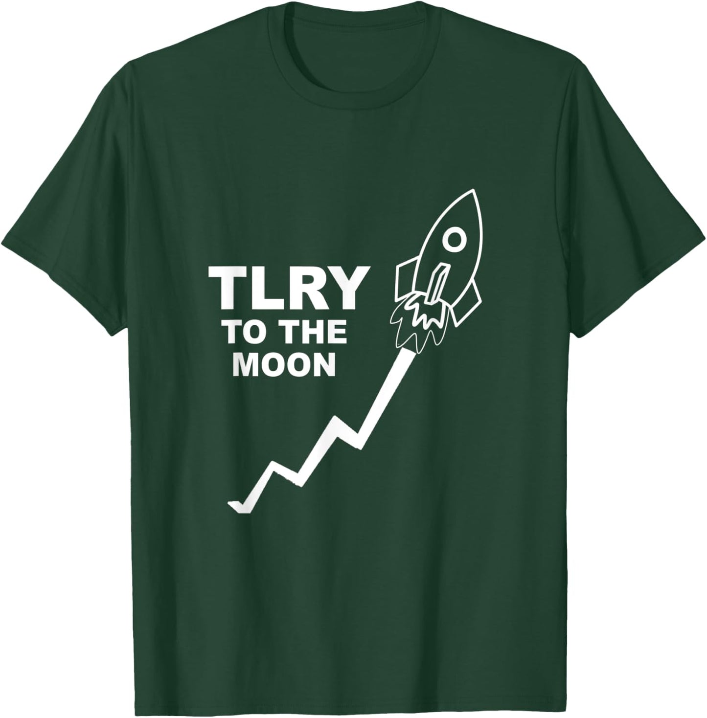 TLRY Gang // TLRY Stock to the Moon T-Shirt - T-Shirt | Forest