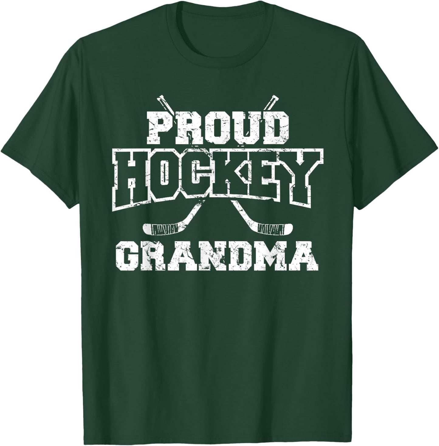 Hockey Grandma Grandmother Hockey Lover T-Shirt - T-Shirt | Forest