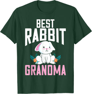 Best Rabbit Grandma Ever Bunny Grandma T-Shirt - T-Shirt | Forest