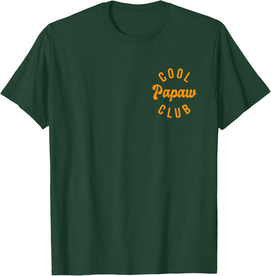 Cool Papaw Club Retro Vintage Graphic T-Shirt - T-Shirt | Forest
