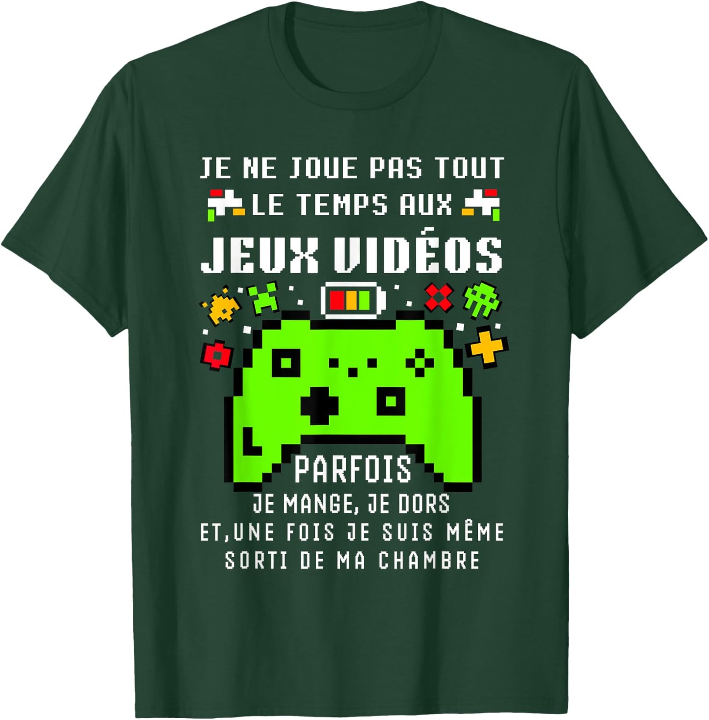 Funny Gamer Teen Video Games Gift Gamer Christmas Funny , Black, S T-Shirt - T-Shirt | Forest
