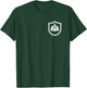 Maurer Wappen Schild traditionelles Zunftzeichen auf Brust T-Shirt - T-Shirt | Forest