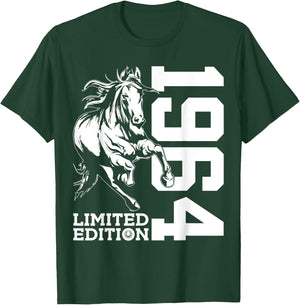 Riding 61st Birthday Horse Limited Edition 1964 Rider T-Shirt - T-Shirt | Forest