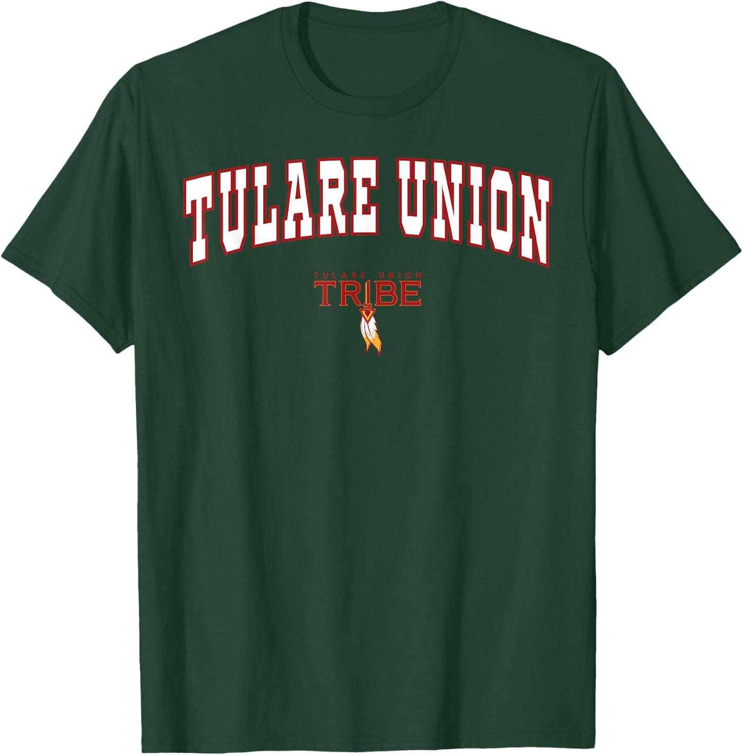 Tulare Union High School Tribe C2 T-Shirt - T-Shirt | Forest