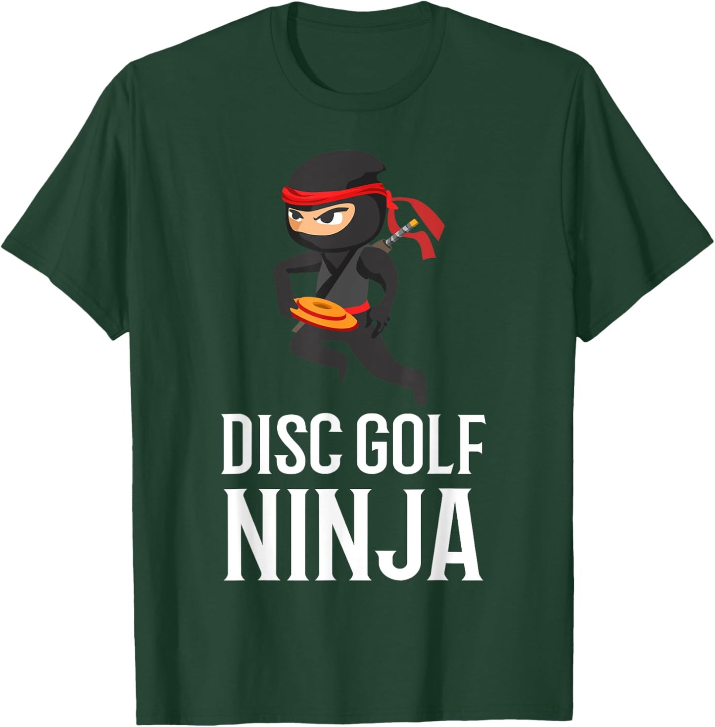 Funny Disc Golf Ninja Gift | Golfer Disc Player Men Women T-Shirt - T-Shirt | Forest