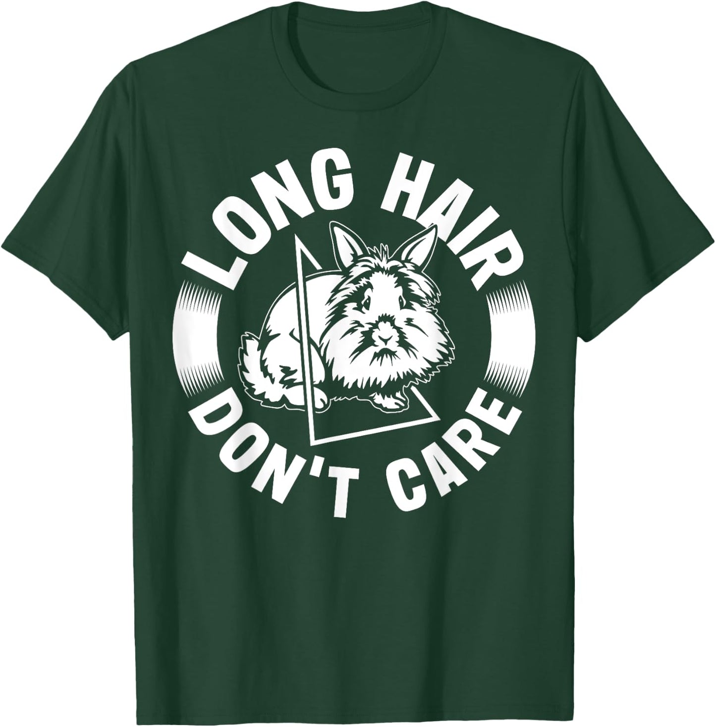 Long Hair - Don'T Care - Lionhead Rabbit T-Shirt - T-Shirt | Forest