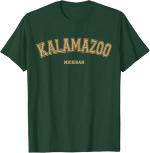 Kalamazoo Sports College Style on Kalamazoo T-Shirt - T-Shirt | Forest
