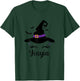 Unicorn Design With Halloween Witch Hat Yiayia Halloween T-Shirt - T-Shirt | Forest