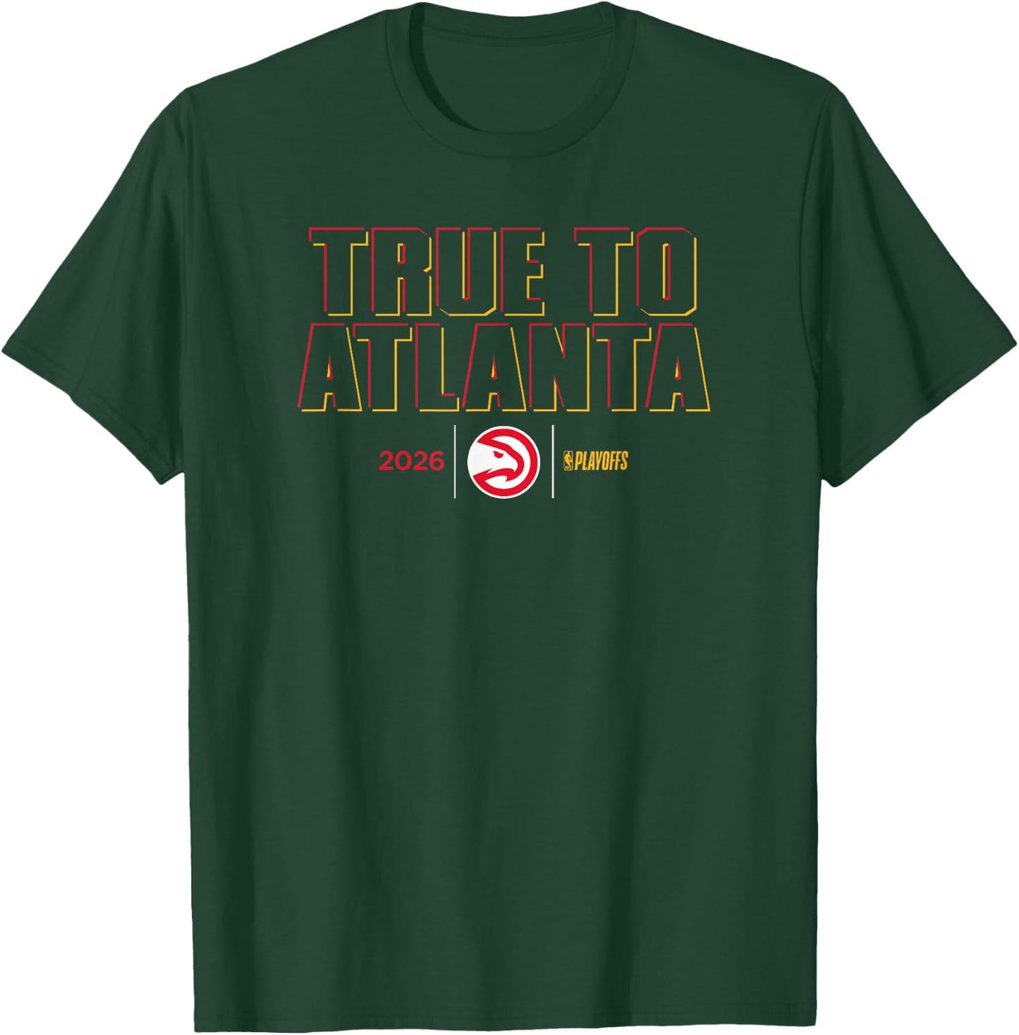 NBA 2026 Playoffs Mantra Hawks Shadow Realm T-Shirt - T-Shirt | Forest
