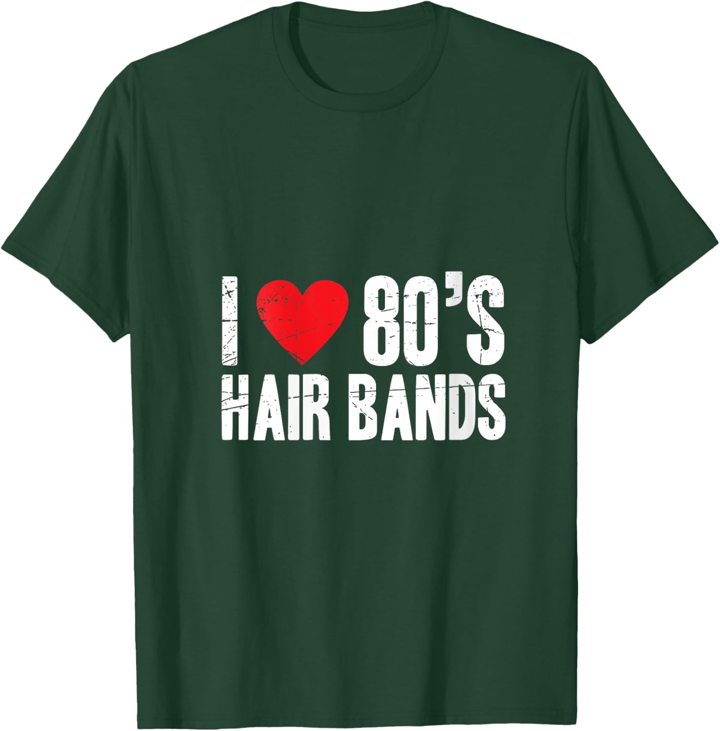 I love 80's hair bands cool heavy metal V-Neck T-Shirt - T-Shirt | Forest