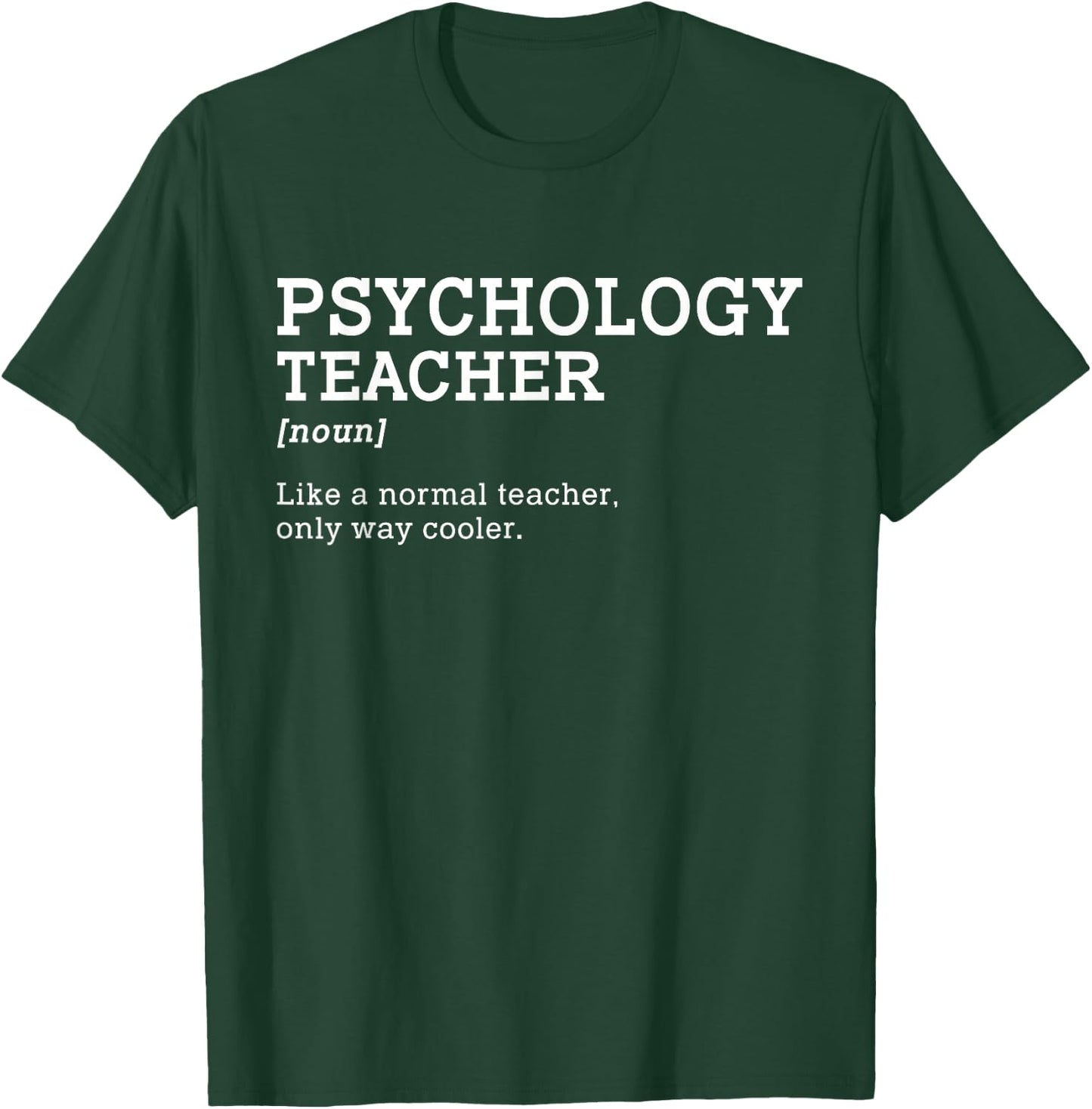 Psychology Teacher Ideas Gift -Adult Black Cotton 65% Polyester 35% T-Shirt - T-Shirt | Forest