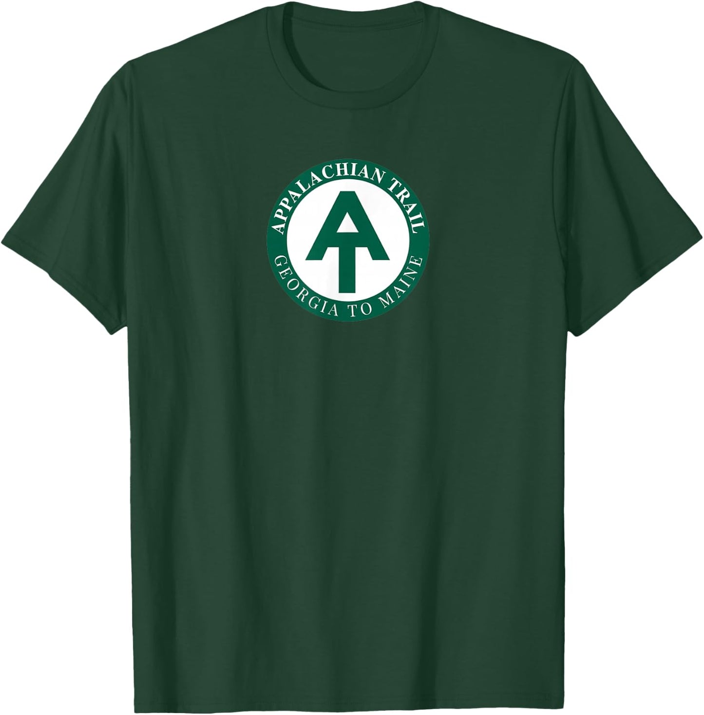 AT Logo Georgia To Maine Appalachian Trail T-Shirt - T-Shirt | Forest