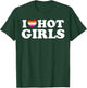 Lesbian Flag I Love Hot Girls Lesbian T-Shirt - T-Shirt | Forest