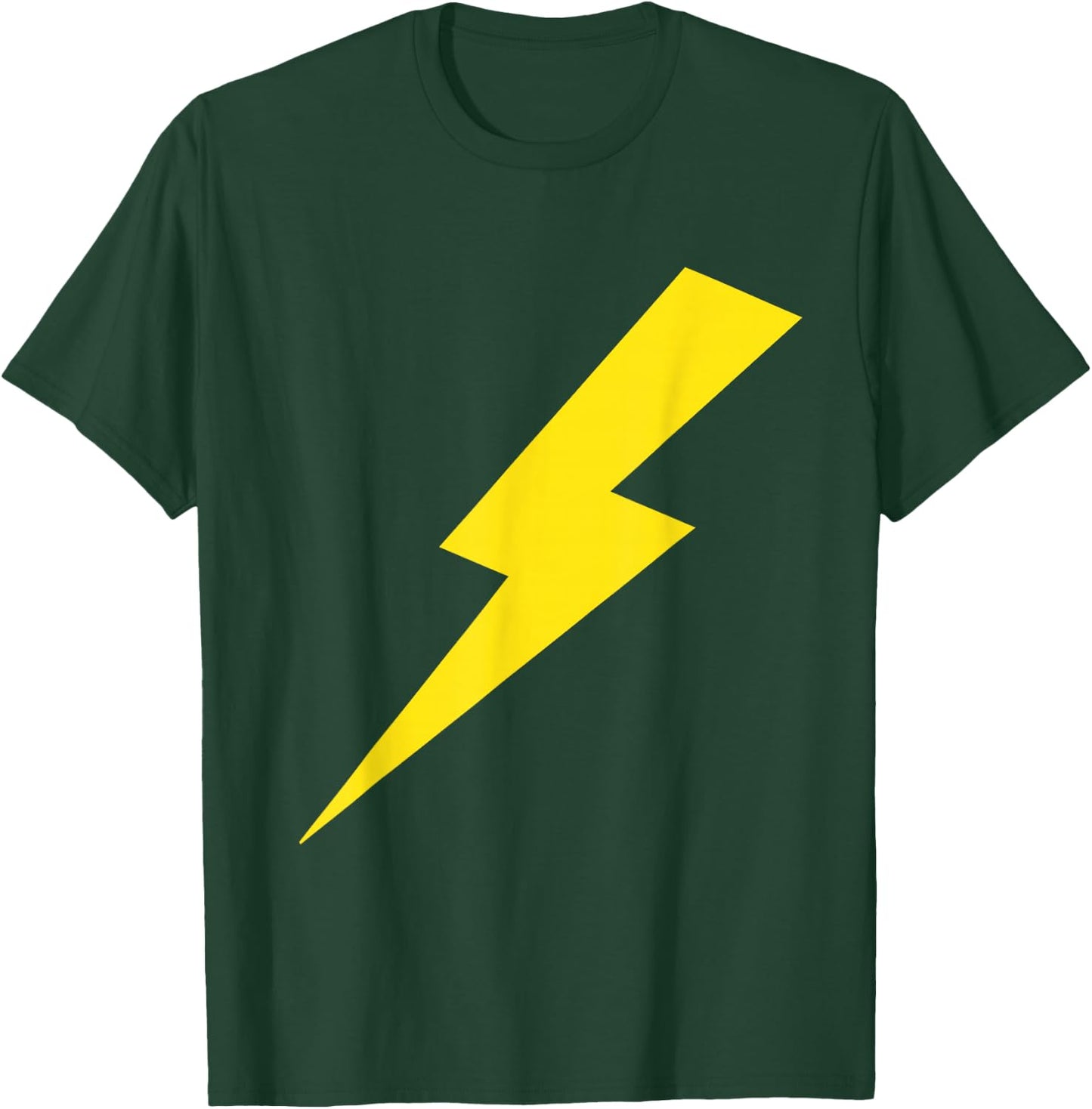 Lightning Bolt Yellow Print T-Shirt - T-Shirt | Forest