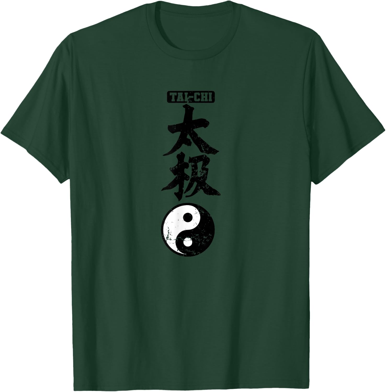 Tai Chi Chinesische Schriftzeichen Yin Yang T-Shirt - T-Shirt | Forest