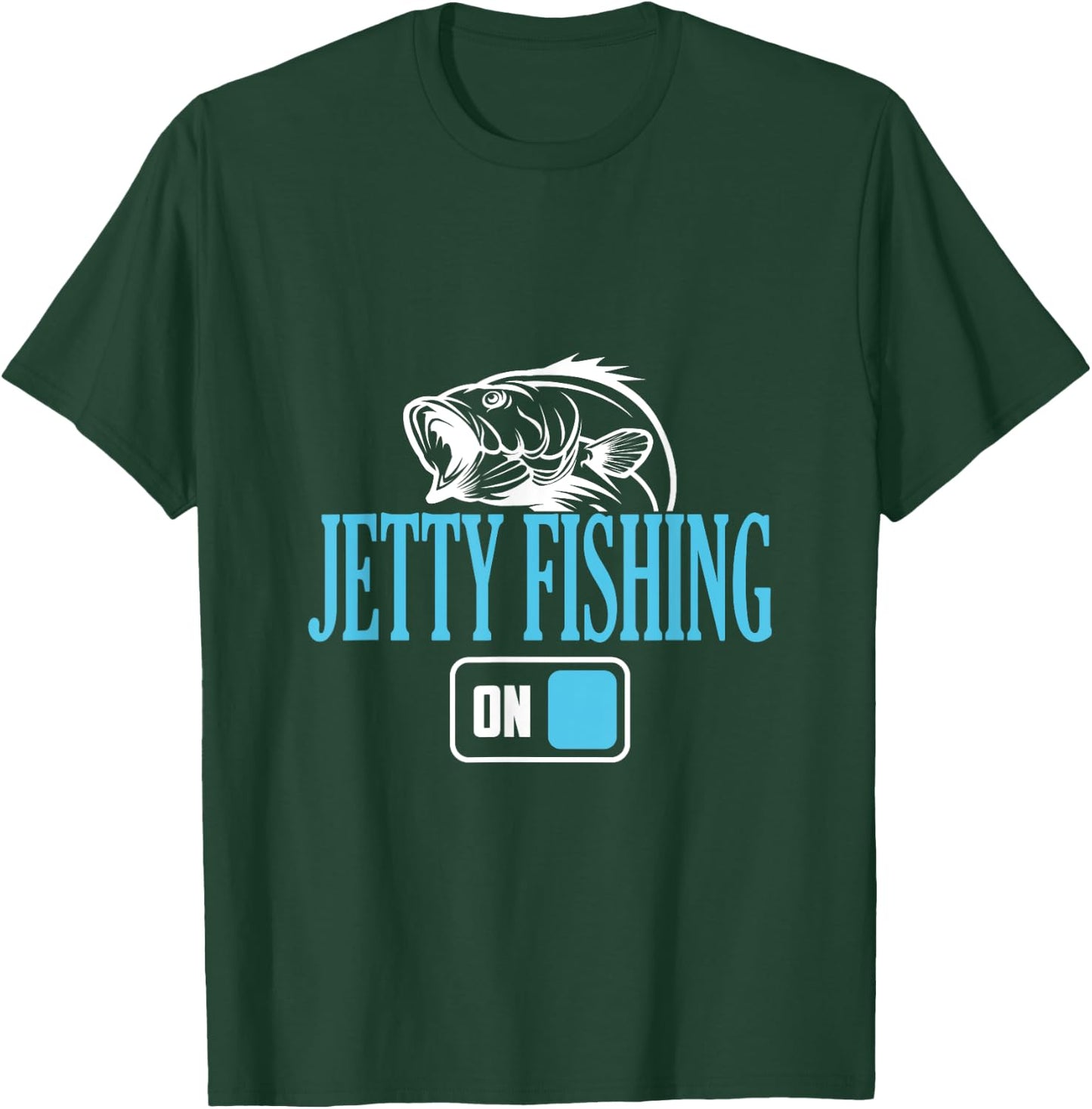 Fisherman Jetty Fishing Mode On T-Shirt - T-Shirt | Forest