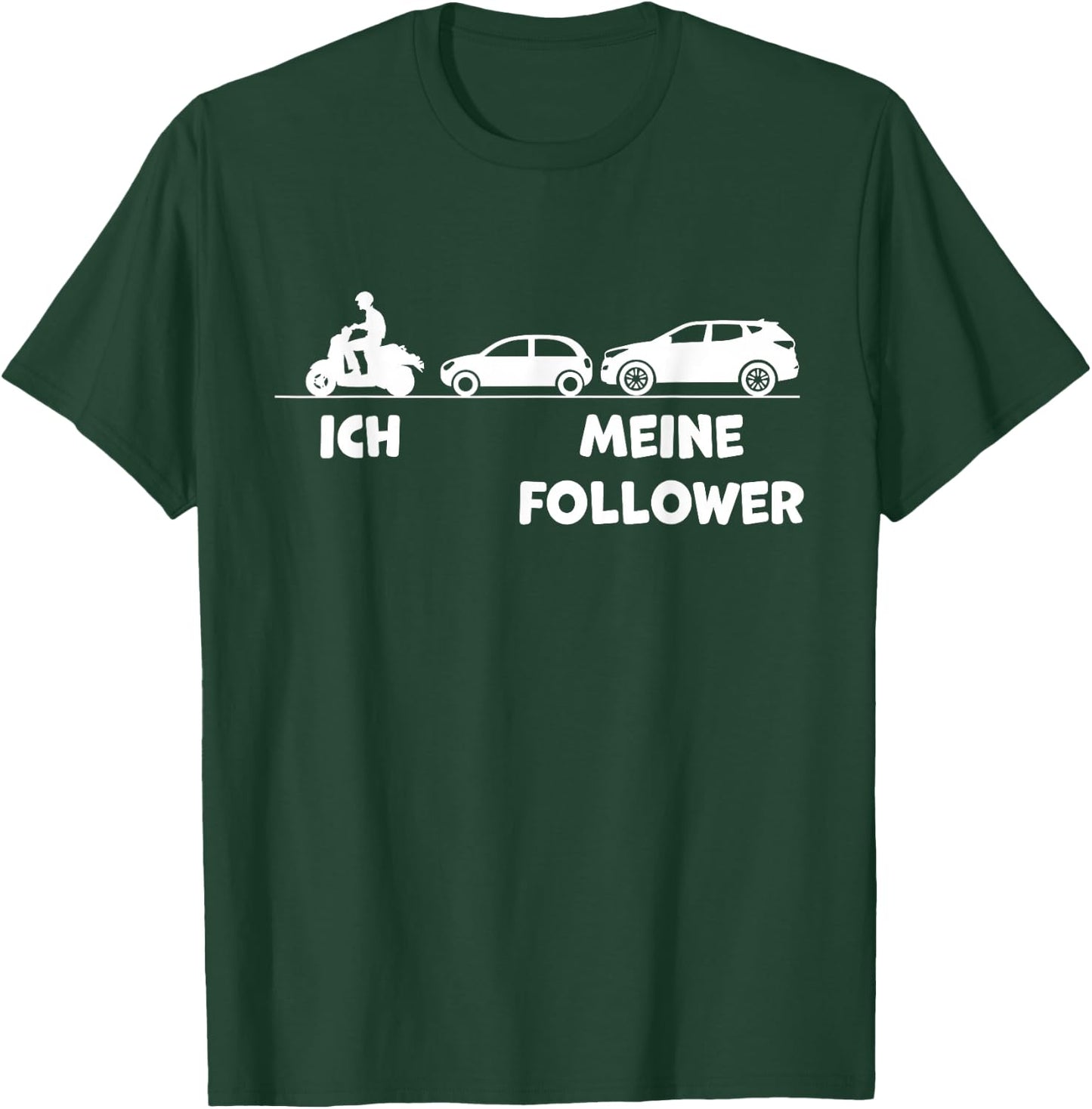 Ich und Meine Follower Lustiges Mofa Moped Roller Fahrer T-Shirt - T-Shirt | Forest