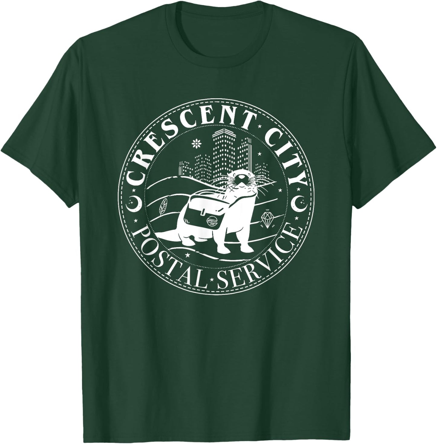 Crescent City Postal Service, Funny Crescent City Otter T-Shirt - T-Shirt | Forest