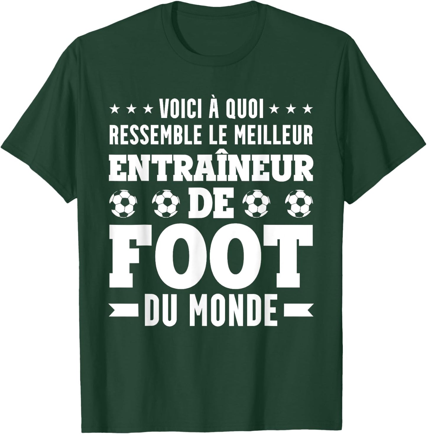 Drôle Coach Le Meilleur Entraîneur De Football T-Shirt - T-Shirt | Forest