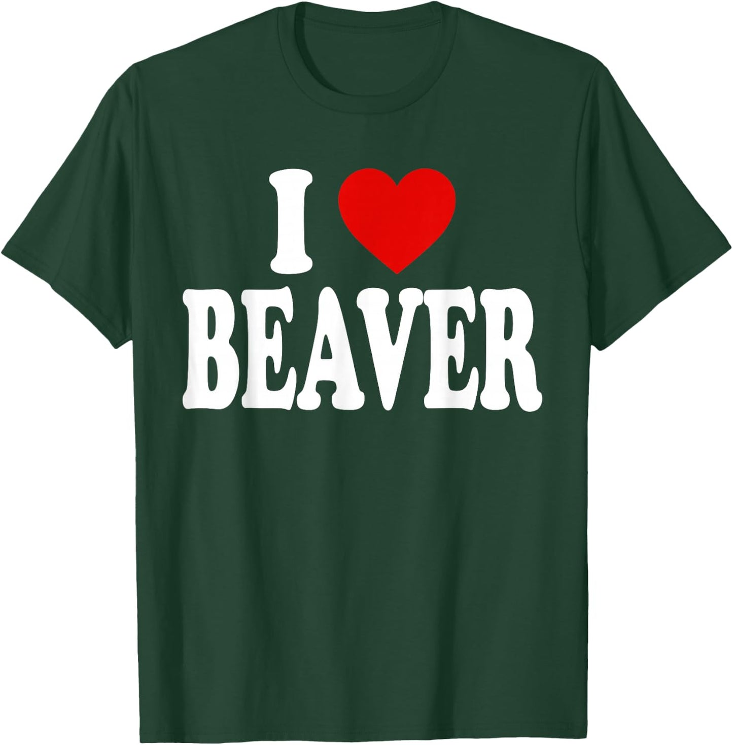 I Heart Love Beaver T-Shirt - T-Shirt | Forest