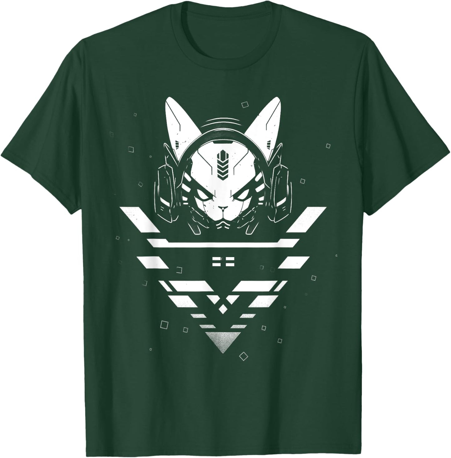 Cyberpunk Techwear Katze Techno Rave Harajuku Alt Aesthetic T-Shirt - T-Shirt | Forest