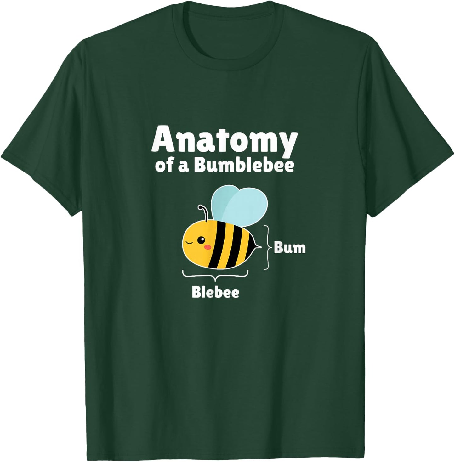 Anatomy Of A Bumblebee Funny Graphic T-Shirt - T-Shirt | Forest