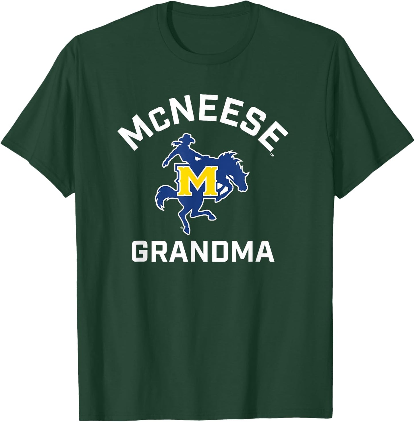 McNeese State University Cowboys Arched Grandma T-Shirt - T-Shirt | Forest