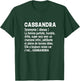 Woman Humor Personalized Gift Cassandra Name Definition T-Shirt - T-Shirt | Forest