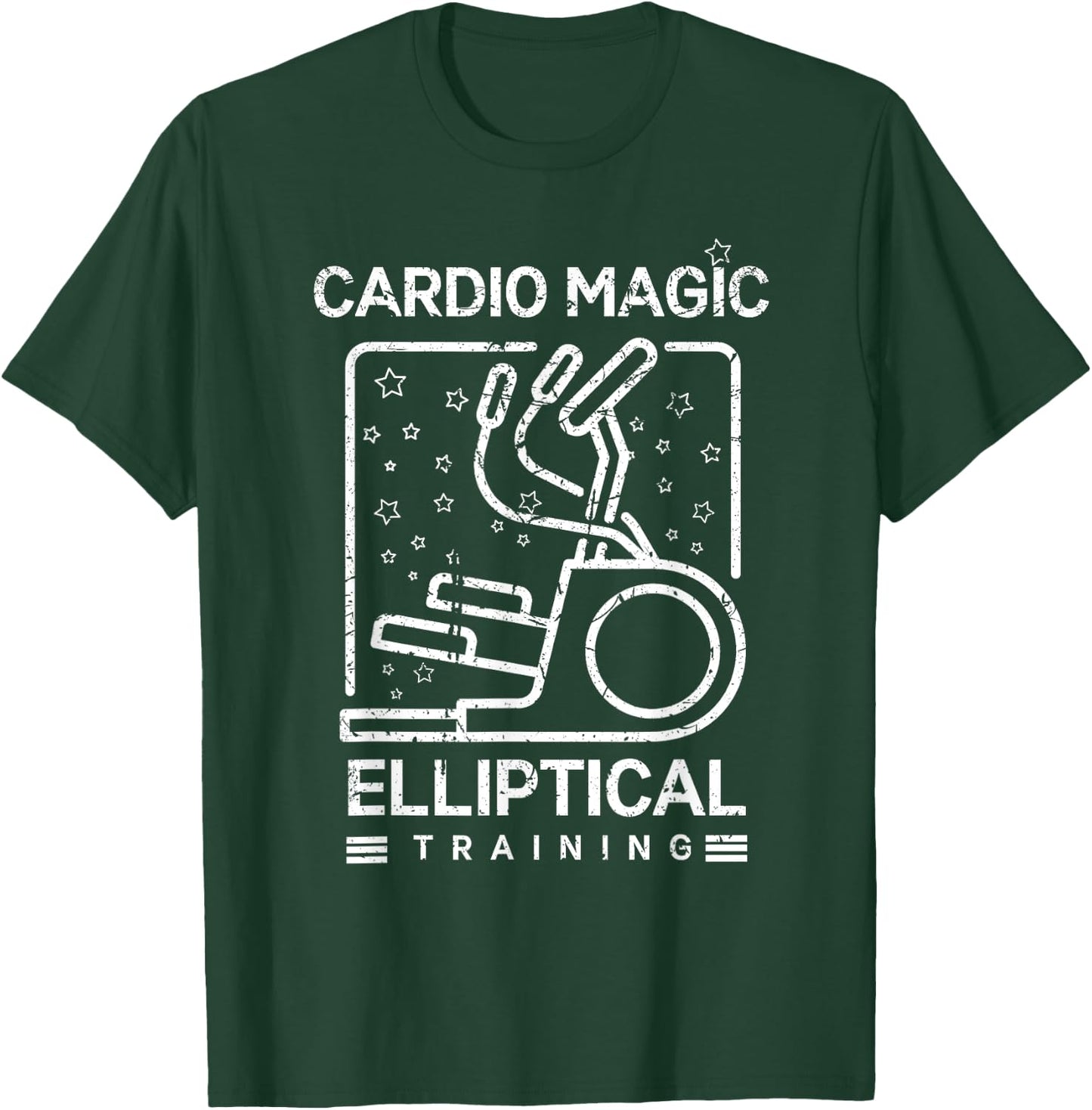 Cardio Magic Elliptical Training for Gymgoers T-Shirt - T-Shirt | Forest