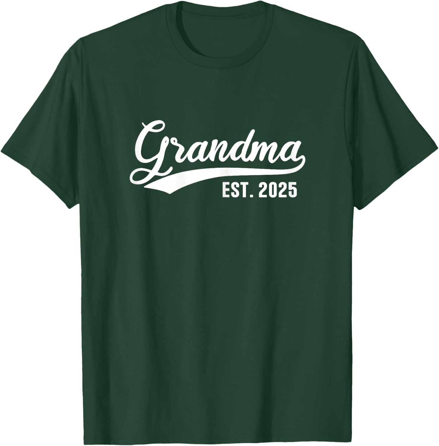 Grandma 2025 Retro Grandma Est 2025 T-Shirt - T-Shirt | Forest