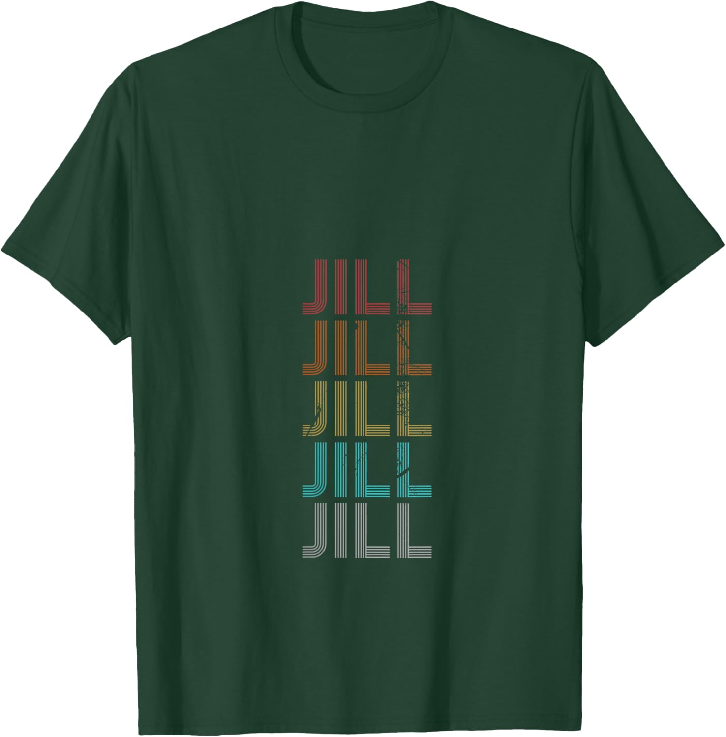 Retro Vintage Jill V-Neck T-Shirt - T-Shirt | Forest