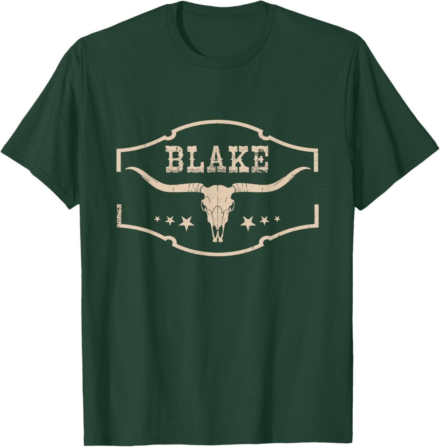 I Love Blake Last Name Proud Vintage Art Cute Apparel Lovers T-Shirt - T-Shirt | Forest