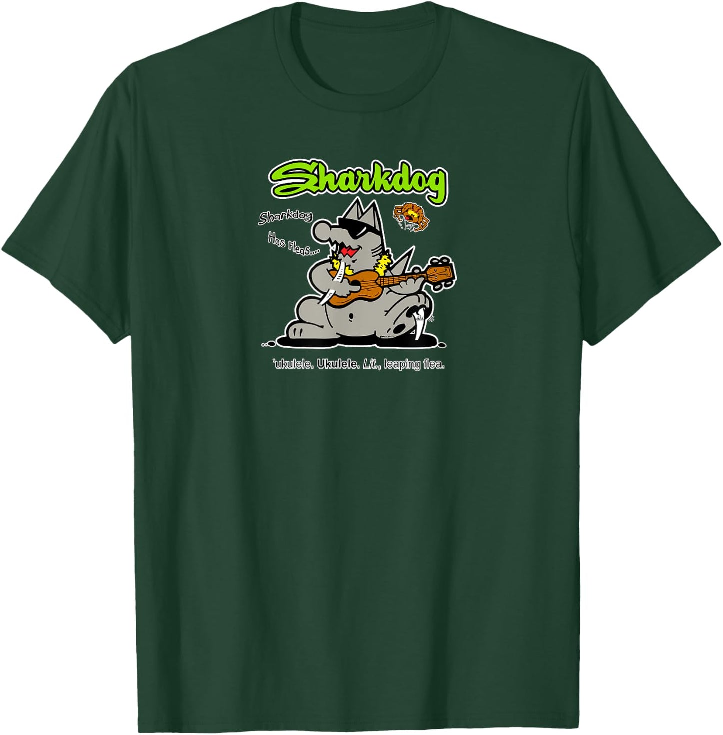 Sharkdog Hawaii - Ukulele Women Girls Kids T-Shirt - T-Shirt | Forest