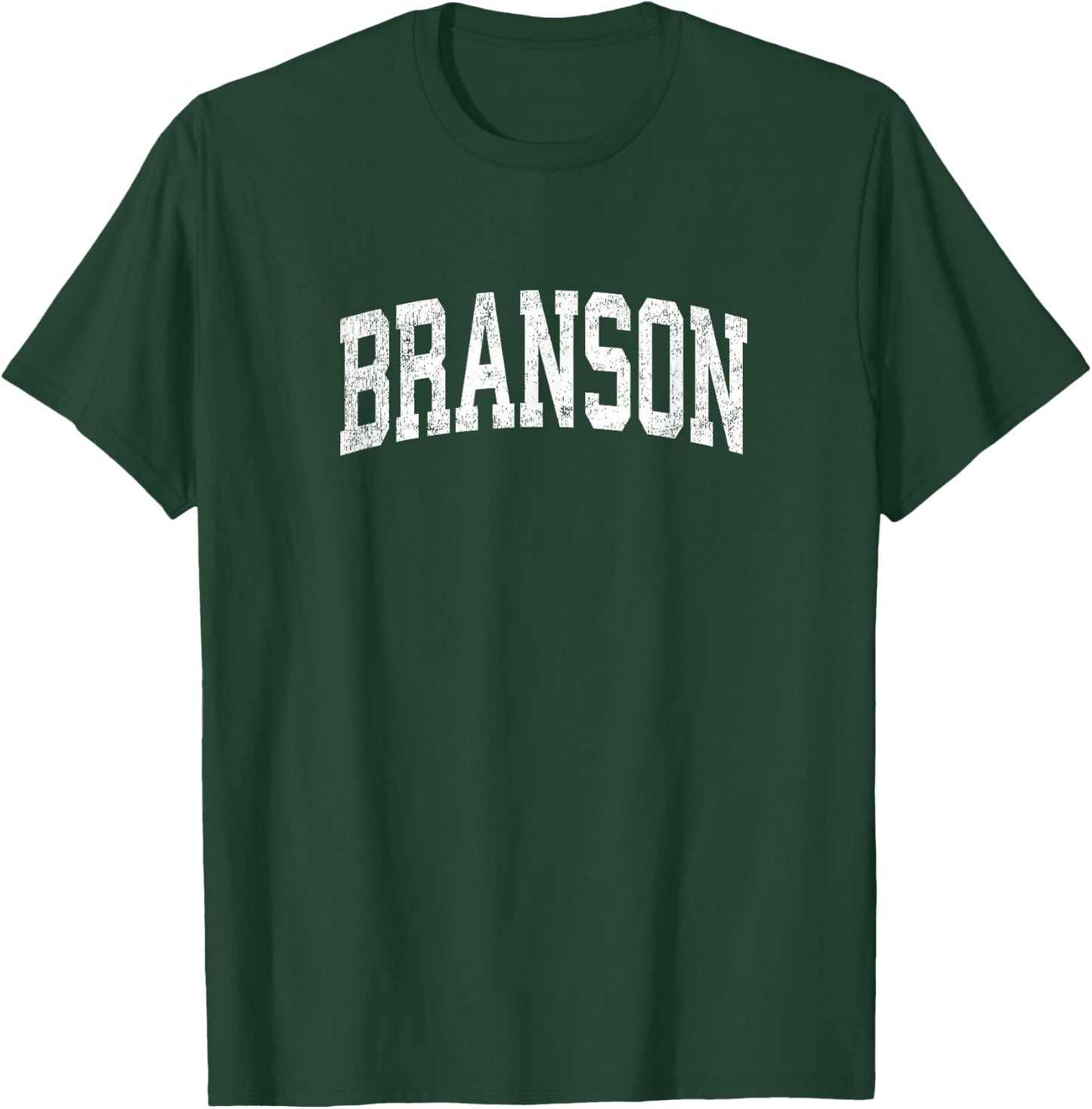 Branson Missouri MO Vintage Athletic Sports Design T-Shirt - T-Shirt | Forest