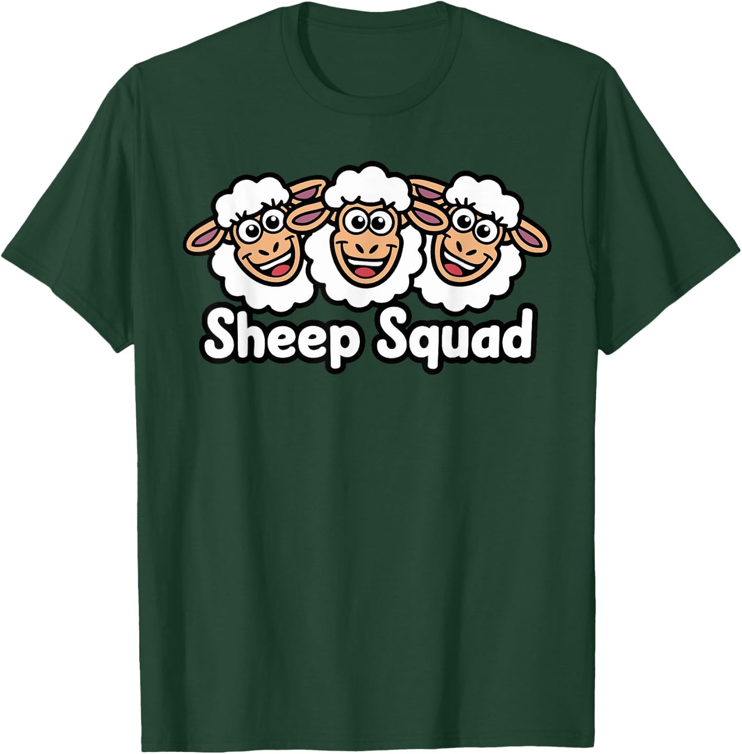 Sheep Squad for Sheep Lover Shirt | Cool Sheep T-Shirt - T-Shirt | Forest