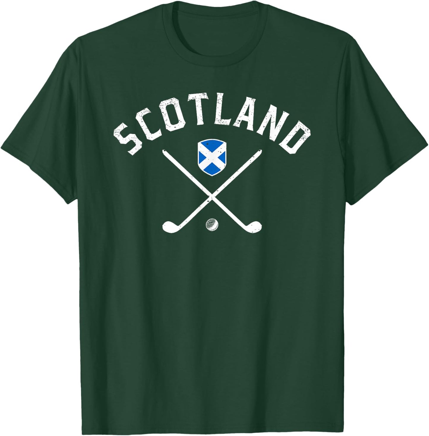 Scotland Golf - Scottish Flag Golf T-Shirt - T-Shirt | Forest